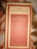 Texte filosofice - Karl Jaspers ( colectia idei contemporane , 390 pagini )