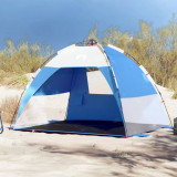 vidaXL Cort camping 4 persoane albastru azur impermeabil setare rapidă