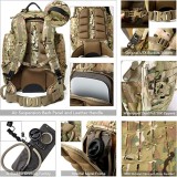 Rucsac militar MT72H Rucsac Molle pentru 3 zile de aventură tactică