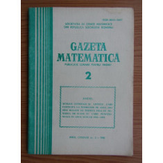 Revista Gazeta Matematica. Anul LXXXVIII, nr. 2 / 1983