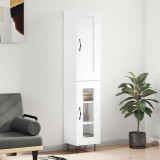 vidaXL Dulap &icirc;nalt, alb, 34,5x34x180 cm, lemn prelucrat