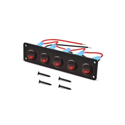 Panou cu 5 intrerupatoare 12V 20A Cod: SPA32 Automotive TrustedCars