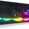 Mousepad Profesional pentru Gaming, 80 x 30 cm, Curcubeu, Baza Cauciucata si Cusaturi Laterale, Compatibil Laptop sau Calculator, Premium, CBD CORAL B
