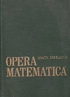 Opera matematica (Sanielevici) foto
