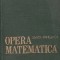 Opera matematica (Sanielevici)