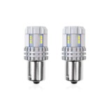 Set becuri auto cu LED CANBUS compatibil P21 R5W/R10W 22 SMD Alb 12V/24V, destinat competitiilor auto sau off-road, Amio