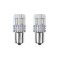 Set becuri auto cu LED CANBUS compatibil P21 R5W/R10W 22 SMD Alb 12V/24V, destinat competitiilor auto sau off-road