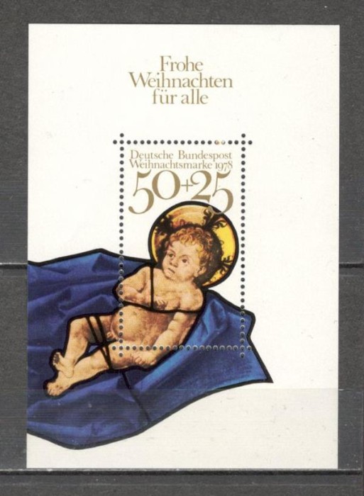 Germania.1978 Nasterea Domnului:Vitraliu-Bl. MG.437