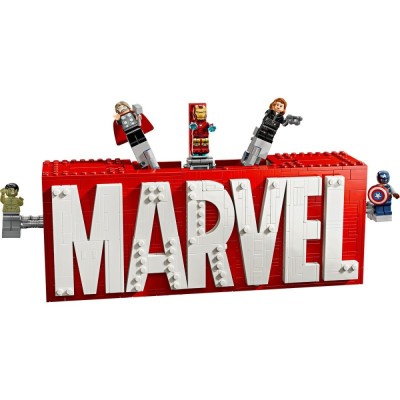 LEGO SUPER HEROES SIGLA SI MINIFIGURINE MARVEL 76313 foto