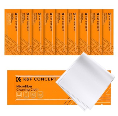 Set 10 Lavete Microfibra Curatare 14x14cm K&amp;amp;F Concept SKU.1597 foto