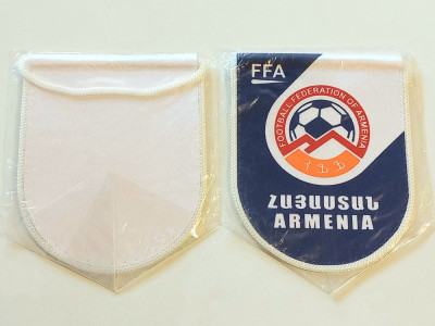 Fanion fotbal - Federatia de Fotbal din ARMENIA (produs nou-oficial) foto