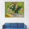 Tablou Canvas, Pictura Artistica, Vaza cu Flori, Trandafiri Albi - 80 x 100 cm