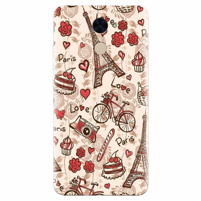 Husa silicon pentru Huawei Enjoy 7 Plus, Paris Love