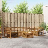 vidaXL Seturi de canapele natural Lemn Solid de Acacia 3374539