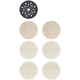 Bosch EXPERT M480 - Set foi abrazive rotunde 125 mm granulatie mixta fara gauri 7 bucati