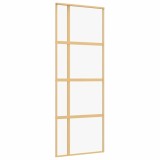 Cumpara ieftin Usa glisanta auriu 76x205 cm sticla ESG transparenta/aluminiu