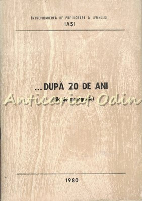 Dupa 20 De Ani (File De Monografie) - Intreprinderea De Prelucrare A Lemnului foto