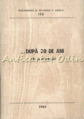 Dupa 20 De Ani (File De Monografie) - Intreprinderea De Prelucrare A Lemnului