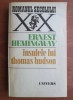Ernest Hemingway - Insulele lui Thomas Hudson, Editura Univers 1980, Roman Beletristica
