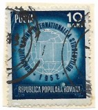 Uniunea Internationala a Studentilor, 10 B, 1952 - obliterat - 20 buc.