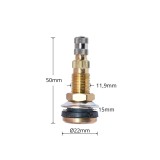 Valva tractor tubeless TRCH3 cu palarie mica 22 mm, 50 mm, UTB