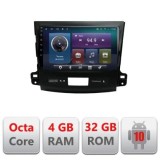 Navigatie Mitsubishi Outlander 2010 C-056 Octa Core cu Android Radio Bluetooth Internet GPS WIFI 4+32GB CarStore Technology