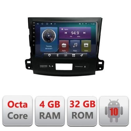 Navigatie Mitsubishi Outlander 2010 C-056 Octa Core cu Android Radio Bluetooth Internet GPS WIFI 4+32GB CarStore Technology