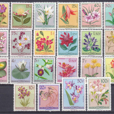 DB1 Congo Belgian 1952 - 53 Flora Flori 22 v. MNH