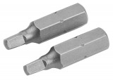 Set 2 V&acirc;rfuri Șurubelniță S3x25 mm Industrial, Oțel S2, Finisaj Satinat