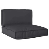 Cumpara ieftin Set de perne pentru palet 2 pcs Negru 80 x 80 x 12 cm