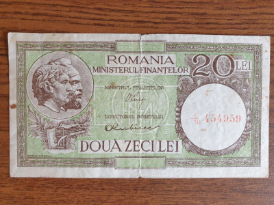 Bancnota 20 lei fără data , 1947, 1948, 1950 foto