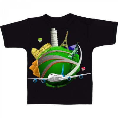 Tricou &amp;quot; In jurul lumii &amp;quot; foto