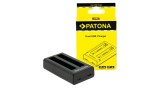 PATONA &icirc;ncărcător dublu pentru Insta360 X4 CINSBBMA incl. Cablu USB-C