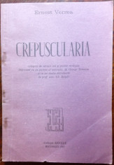 ERNEST VERZEA-CREPUSCULARIA/VERSURI 1949-1992/portret TOMAZIU/dedicatie-autograf foto