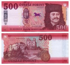 UNGARIA █ bancnota █ 500 Forint █ 2025 █ P-202c █ UNC █ necirculata