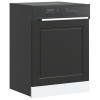 VidaXL Panou pentru mașină de spălat vase &bdquo;Porto&rdquo; Negru lemn prelucrat