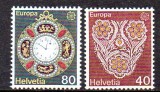 ELVETIA 1976, EUROPA CEPT, serie neuzata, MNH, Nestampilat