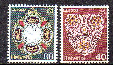 ELVETIA 1976, EUROPA CEPT, serie neuzata, MNH foto