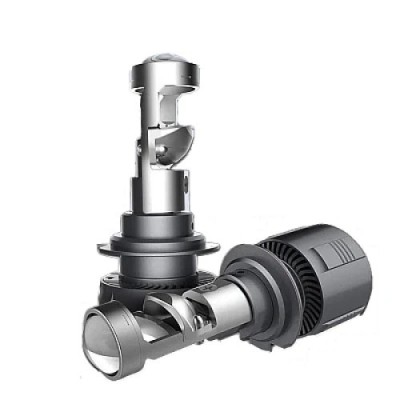 Set 2 bec H11, 12V, 10000 de lumeni, 80 de wati, cu cooler pentru racire, argintiu foto
