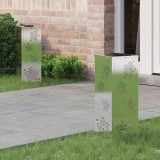 vidaXL Lumină LED Solară pentru Alei 2 pcs Oţel inoxidabil 879741