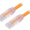 Patch cord UTP 6a Cu PVC portocaliu 3m