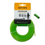 Fir nylon patrat 2,4 mm x 15 m pentru motocoasa Rotor