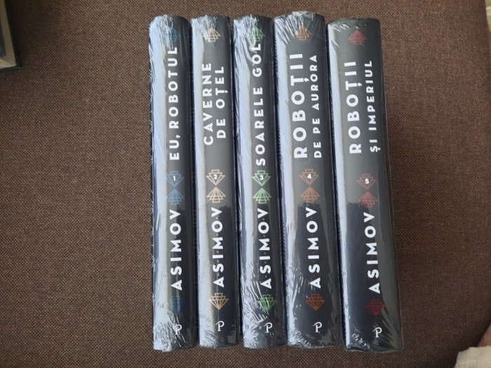 ASIMOV ROBOTII SERIA COMPLETA 5 VOLUME EDITIE DE LUX