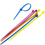 Coliere pentru Cabluri, Plastic, Set 150 buc, Multicolor, 10x0.25cm, Oem