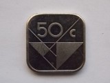 Moneda Aruba 50 Cents 1993, Colectie Privata, Stare Buna