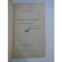 Le Religioni misteriosofiche del mondo antico - Nicola TURCHI - Roma, 1923