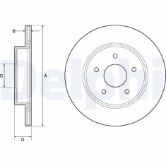 DELPHI BG4779C Disc frana foto