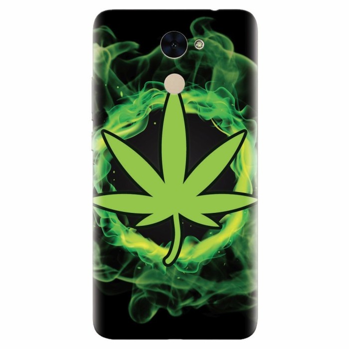 Husa silicon pentru Huawei Y7 Prime 2017, GreenFlames