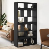 VidaXL Separator de cameră, negru, 100x33x187,5 cm, lemn prelucrat
