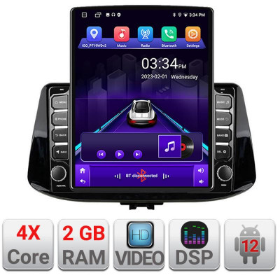 Navigatie dedicata Hyundai I30 2017- K-1041 ecran tip TESLA 9.7&amp;quot; cu Android Radio Bluetooth Internet GPS WIFI 2+32 DSP Quad Cor CarStore Technology foto
